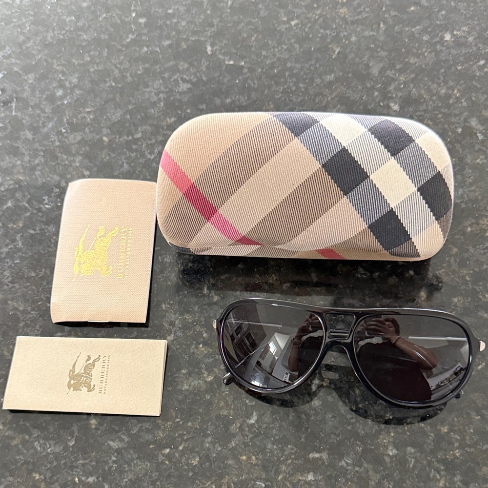 Burberry Black B4063 Sunglasses with Case